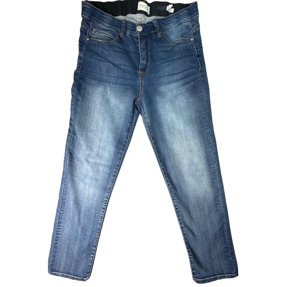 Angels Forever Young Everluxe Lift Straight Jeans Blue Denim 10/30 Minimalist